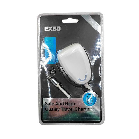 Încărcător cu Cablu Integrat Lightning Albς (EXBO-A03)
