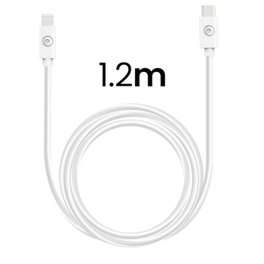 BigBen Connected Φορτιστής με Θύρα USB-C και Καλώδιο USB-C - Lightning 20W Power Delivery Λευκός