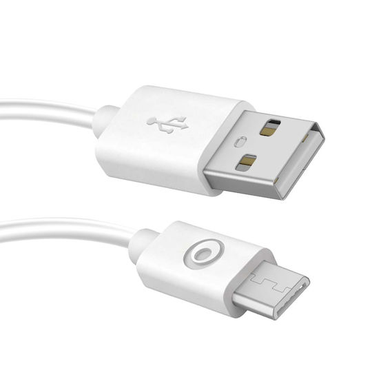 BigBen Connected Incarcător Cu Port USB-A Și Cablu Micro USB 12W Alb