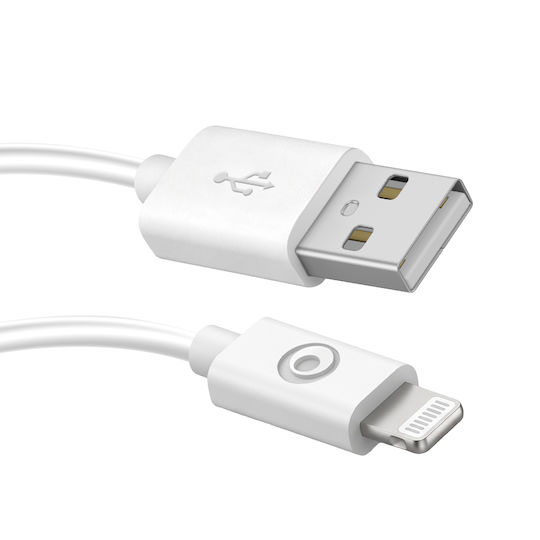 BigBen Connected Φορτιστής με Θύρα USB-A και Καλώδιο Lightning 12W Λευκός