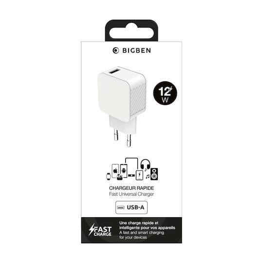 BigBen Connected Încărcător Fără Fir Cu Port USB-C 12W Alb