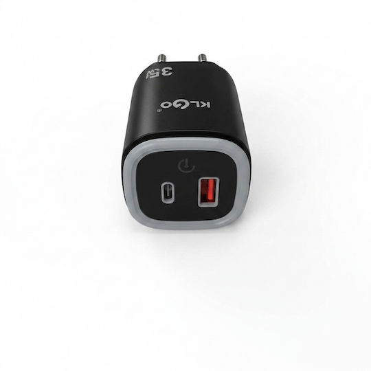 KLGO Charger Without Cable 35W Power Delivery Black (RL16203)