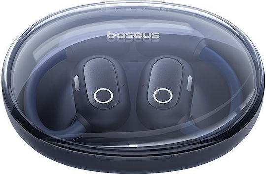 Baseus Eli Sport 2 Open Ear Bluetooth Handsfree Ακουστικά με Αντοχή στον Ιδρώτα και Θήκη Φόρτισης Μαύρα