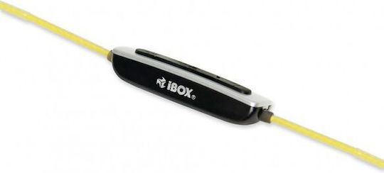 iBox X1 In-ear Bluetooth Handsfree Ακουστικά Κίτρινα