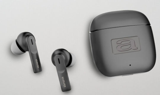 Aiwa EBTW-200 In-Ear Bluetooth-Freisprecheinrichtung Kopfhörer mit Ladeetui Schwarz