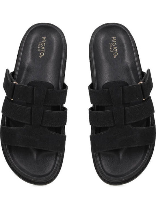 Γυναικεία Σανδάλια Flatforms Μαύρα