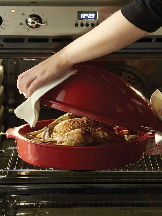 Emile Henry Oval Ceramic Dutch Oven 41.5x27.5cm 4lt