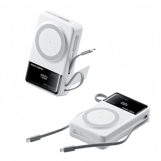 Mobile Origin PB15 MagSafe Power Bank 20000mAh 35W με Θύρα USB-C Power Delivery Λευκό