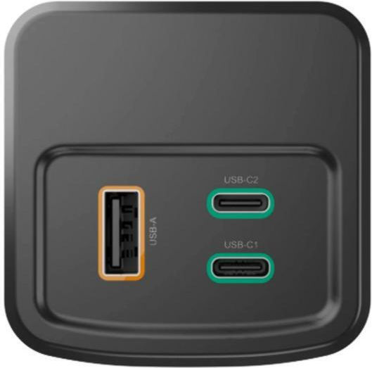 HAMA HAMA Power Bank Hochleistung 20000mAh 65W mit USB-A Ausgangsanschlüsse und 2 USB-C Ausgangsanschlüsse Schnellladung Graue