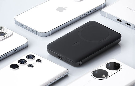 Aukey PB-MS01 MagSafe Power Bank 6700mAh 20W mit USB-C Ausgangsanschlüsse Power Delivery Schwarz