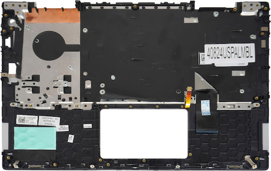 Laptop Keyboard Palmrest Dell Inspiron 14 5482 14 5485 5491 2-in-1 5481 1wp11 41kvj 041kvj Ctpk0 0ctpk0 310mw 0310mw 4k3r3 04k3r3 9294m 09294m 460.0f90e.0001 Vgr8n V04yj Us Backlit Silver Code 40824uspalmbl