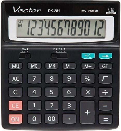 Vector Taschenrechner in Schwarz Farbe 1Stück