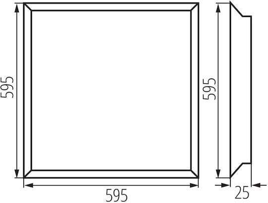 Kanlux LED-Panels mit Natürliches Weiß Licht 4000K