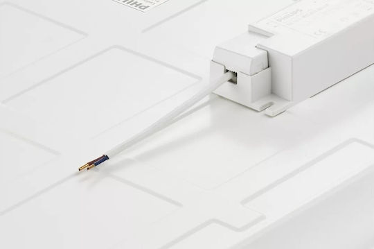 Philips Χωνευτό LED Panel 34W με Φυσικό Λευκό Φως 4000K