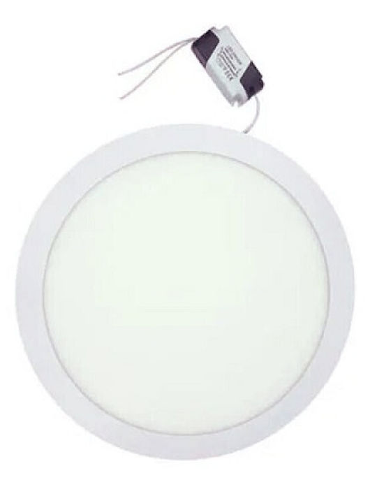 Rund Vertieft LED Panel 20W mit Kaltweiß Licht 6000K