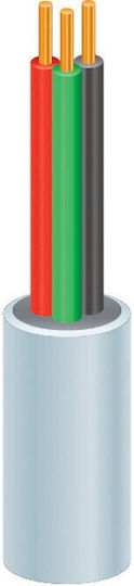 Geyer Power Cord with Diameter 3x6mm² in White Color