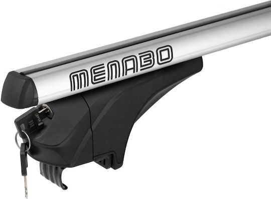 Menabo Aluminum Bars Ariem XL 1315 Cm Silver Color Audi A3 8PA Sportback 5 Doors 2004>2012 Flush Rails 2 Pieces 14710/MB MP.14710/MB-2