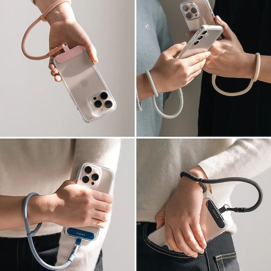 Ringke Suport Universal Curea De Mână Link Flow Tip P Crossbody Lanyard Pentru Huse De Telefon Reglabil Roz Candy