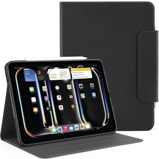 Pipetto Origami No5 Folio Flip Cover Case Compatible Ipad Pro 11 Inch 2024 Black