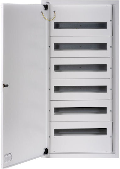 Metal Modular Switchgear 6x18 Surface Mounted Ip30 N+pe I Class Door White Kp-db-i-ms-618 White 29327
