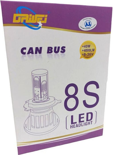 Крушка за автомобил HB3 Canbus LED 6000K Хладно Бяло 12-24V