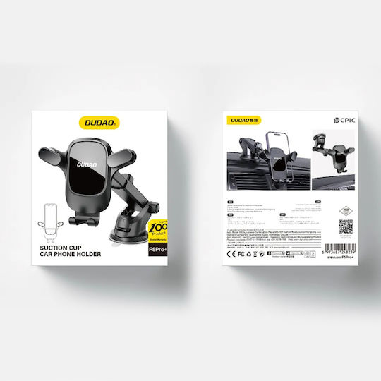 Dudao F5pro+ Auto Handyhalterung Saugnapf Schwarz
