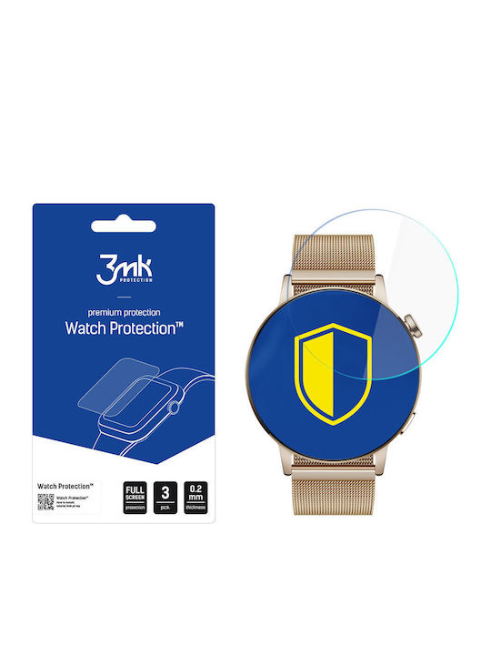 3MK Curved Arc Displayschutzfolie für das Huawei Watch GT 3 42mm 3Stück