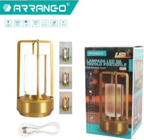 Arrango Διακοσμητικό Φωτιστικό LED Ρυθμιζόμενο Λευκό 9x18εκ.
