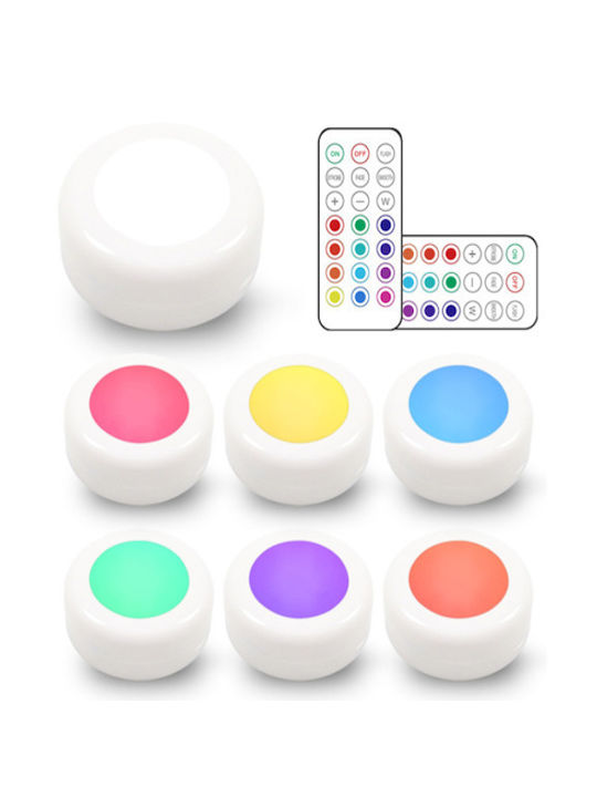 Entac Διακοσμητικό Φωτιστικό E27 RGB 6τμχ 6.2x6.2εκ.
