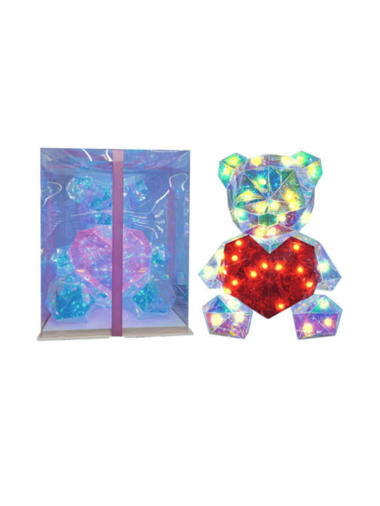 Bear Heart LED Table Lamp 20x12cm