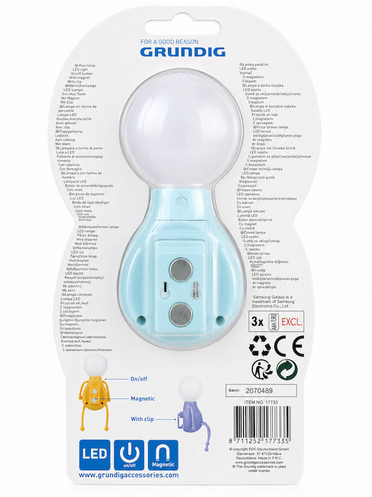 Grundig Set of 3 Colors Decorative Lamp Figure Multicolour