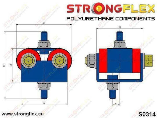 Strongflex Συνεμπλόκ για BMW E36 031762B