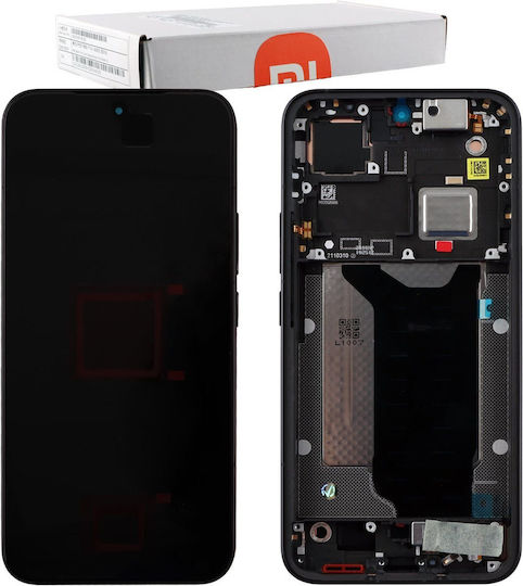 Екран Display + със сензорен механизъм и подрамка за Xiaomi 15T Pro (Черен)