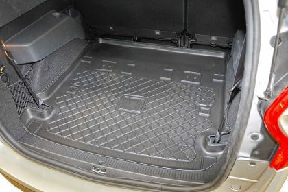 Aristar Kofferraummatten Wannenartig 1Stück aus Gummi für Dacia Lodgy 2012 Schwarz