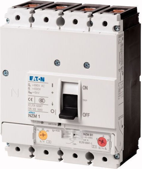 Eaton Автоматичен Прекъсвач 100Спецификация Четириполюсен AC/DC 265807