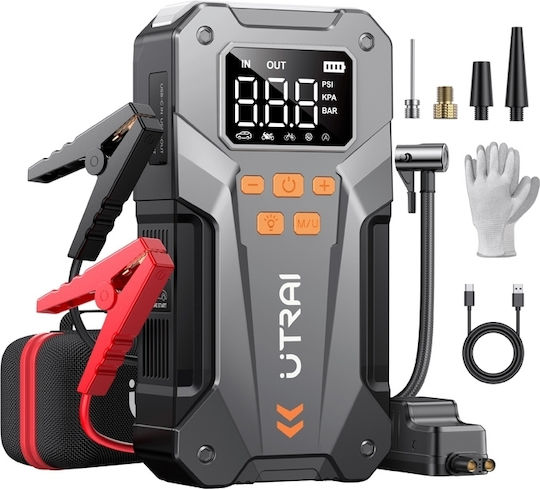 Utrai JS-20 Portable Car & Motorcycle Battery Jump Starter 10000mAh with Power Bank / Pump / Flashlight 12V