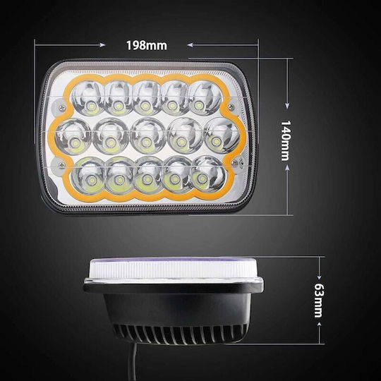 LED 45W 17.78cm with Yellow Lighting 1pcs