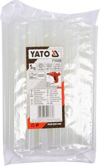 Yato Ράβδοι Σιλικόνης YT-82430 Διάφανο 11mm