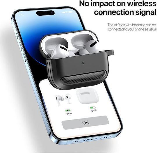 Dux Ducis Hülle Silikon mit Haken in Rosa Farbe für Apple AirPods Pro 2