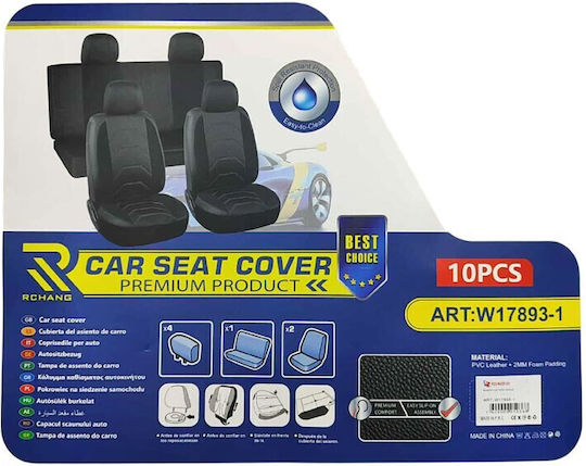 Car Cover Set 10pcs Black