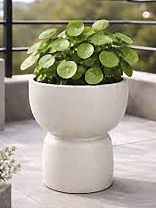 Iliadis Planter Plastic Beige 30x30x40cm.