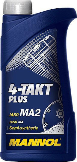 Mannol 4-Takt Plus Teilsynthetisch Motorradöl für Viertaktmotoren 10W-40 1Es