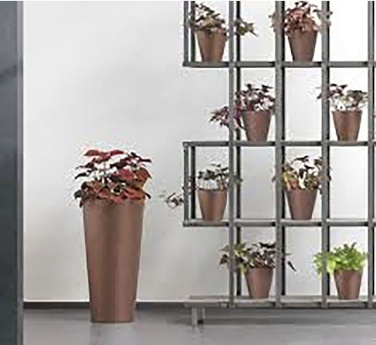 Marhome Tubus Slim Planter Metal Bronze 30x30x57.2cm.