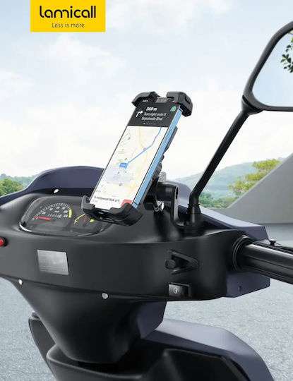 Lamicall Mount Phone Motorcycle with Adjustable Arm for Mirror