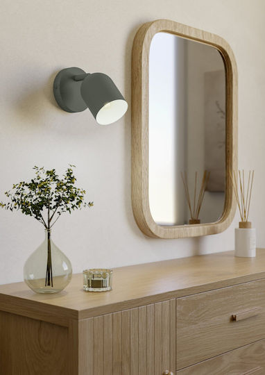 Eglo Tilston Single Spot with E14 Lamp Adapter in Green Color