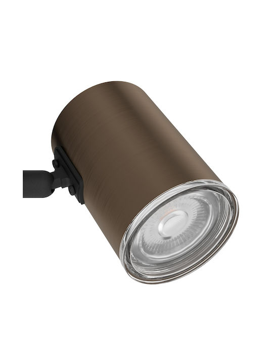 Eglo Consuma Single Spot with GU10 Lamp Adapter in Bronze Colour