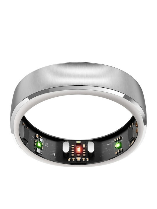 RingConn Inel inteligent Gen 3 16.5mm Waterproof cu Pulgraf Brushed Silver