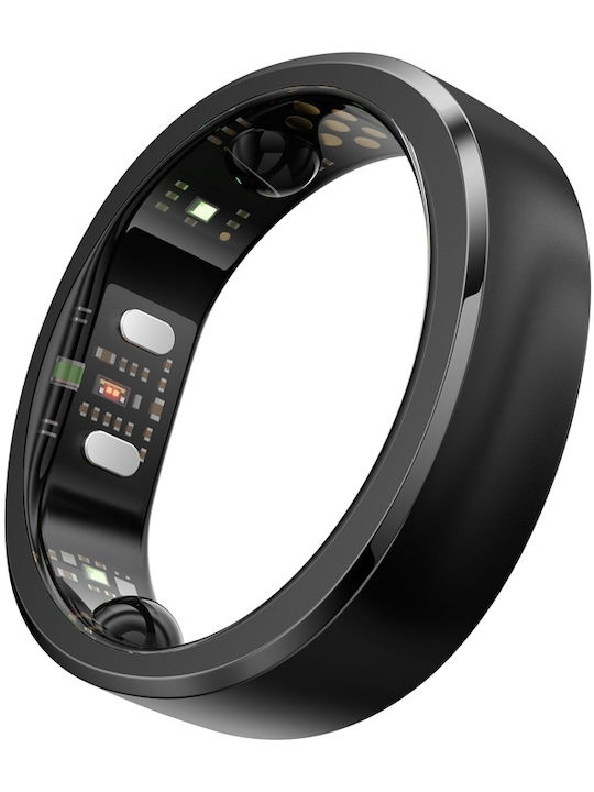 RingConn Gen 3 Intelligenter Ring 19mm Wasserdicht mit Herzfrequenzsensor Matteschwarz