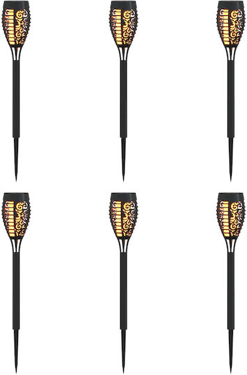 vidaXL Set of 6 Solar Light Lanterns Warm White with Photocell
