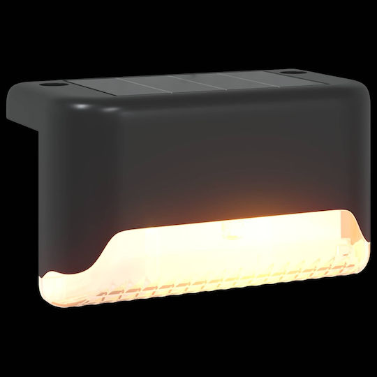 vidaXL Set Of 4 Solar Lights Warm White With Photocell 8x4x4.5cm